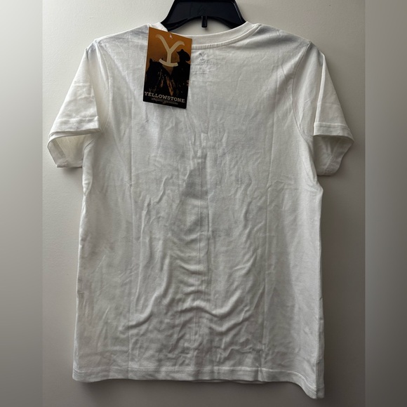 White Yellowstone Graphic T-Shirt - Picture 4 of 4
